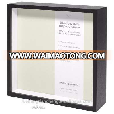 Shadow box Solidwood picture frame wood photo display box frame