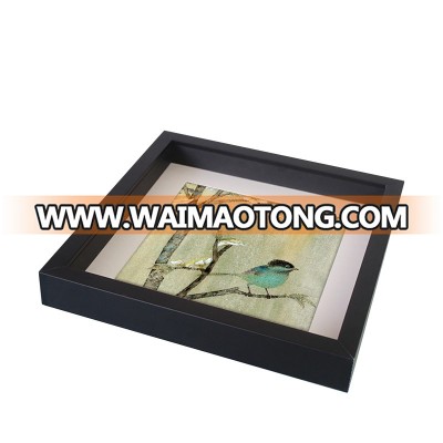 3d square wooden shadow box / wooden photo frames wholesale