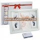 baby footprints frame for first year photo for decoration